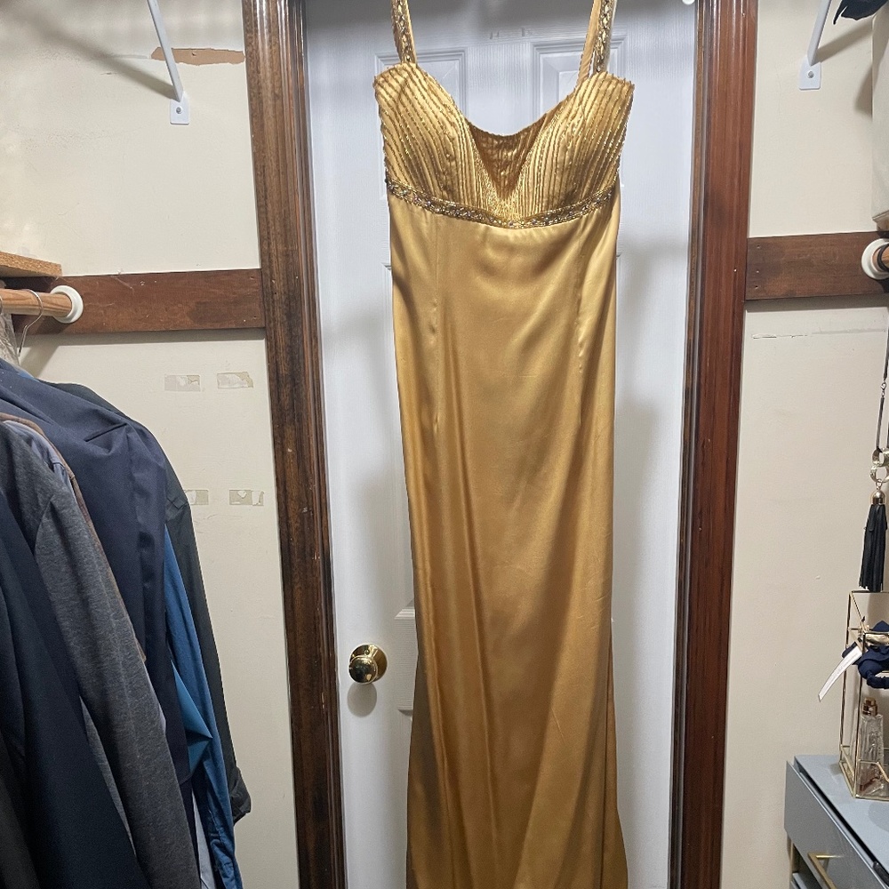 Gold Dress Prom Dress